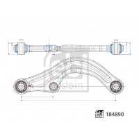 184890 FEBI BILSTEIN Ричаг незалежної підвіски колеса, подвеска колеса