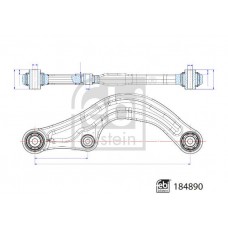 184890 FEBI BILSTEIN Ричаг незалежної підвіски колеса, подвеска колеса