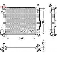 DRM46061 DENSO Радіатор охолодження двигуна