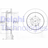BG3779 DELPHI Гальмівний диск