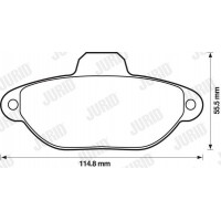 571749J JURID Комплект гальмівних колодок дисковий гальм