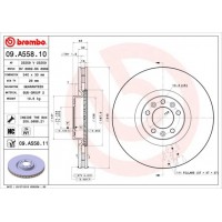 09.A558.11 BREMBO Гальмівний диск