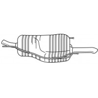 41661 SIGAM Глушник вихлопних газів кінцевий