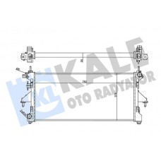 356455 KALE OTO RADYATÖR Радіатор охолодження двигуна