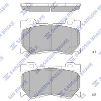 SP1471 Hi-Q Комплект гальмівних колодок дисковий гальм