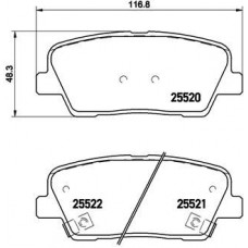 P 30 063 BREMBO Комплект гальмівних колодок дисковий гальм