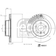 180031 FEBI BILSTEIN Гальмівний диск