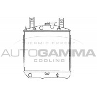 100242 AUTOGAMMA Радіатор охолодження двигуна