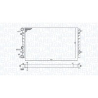 350213105100 MAGNETI MARELLI Радіатор охолодження двигуна