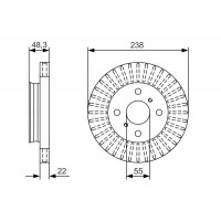0 986 479 A63 BOSCH Гальмівний диск