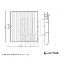ADBP250087 BLUE PRINT Фільтр повітря у внутрішньому просторі