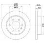 8DD 355 131-831 HELLA PAGID Гальмівний диск