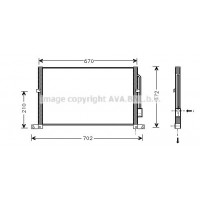 FD5302 AVA QUALITY COOLING Конденсатор кондиціонера