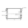 OLA2202 AVA QUALITY COOLING Радіатор охолодження двигуна