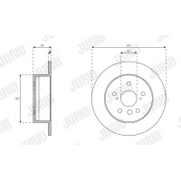 563627JC JURID Гальмівний диск