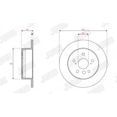 563627JC JURID Гальмівний диск