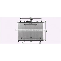 RT2650 AVA QUALITY COOLING Радіатор охолодження двигуна
