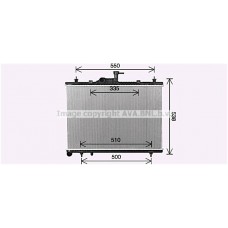 RT2650 AVA QUALITY COOLING Радіатор охолодження двигуна