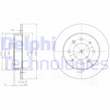 BG4017 DELPHI Гальмівний диск