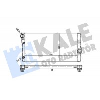 355685 KALE OTO RADYATÖR Радіатор охолодження двигуна