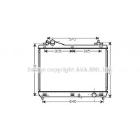 SZ2103 AVA QUALITY COOLING Радіатор охолодження двигуна