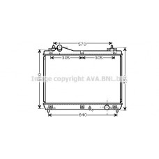 SZ2103 AVA QUALITY COOLING Радіатор охолодження двигуна