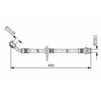 1 987 481 521 BOSCH Гальмівний шланг
