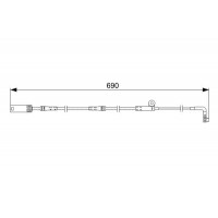 1 987 473 046 BOSCH Сигналізатор зносу гальмівних колодок