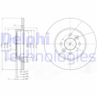 BG3992 DELPHI Гальмівний диск