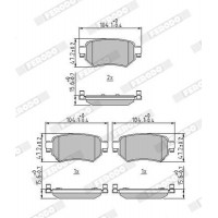 FDB4944 FERODO Комплект гальмівних колодок дисковий гальм