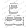 FDB4944 FERODO Комплект гальмівних колодок дисковий гальм