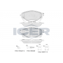 182372 ICER Комплект гальмівних колодок дисковий гальм