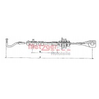 10.090 METZGER Тросик газу