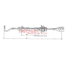 10.090 METZGER Тросик газу