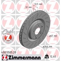 400.5505.20 ZIMMERMANN Гальмівний диск
