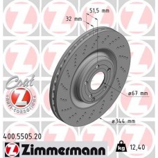 400.5505.20 ZIMMERMANN Гальмівний диск