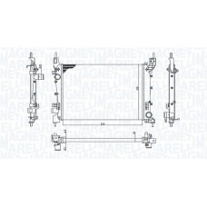 350213200400 MAGNETI MARELLI Радіатор охолодження двигуна