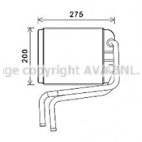 VN6378 AVA QUALITY COOLING Теплообмінник обігрів салону