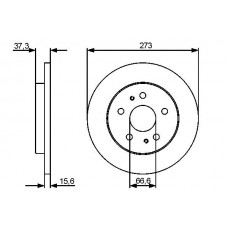 0 986 479 432 BOSCH Гальмівний диск