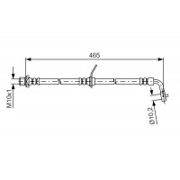 1 987 481 613 BOSCH Гальмівний шланг