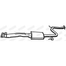 Середній глушник вихлопних газів WALKER 21136