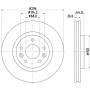 8DD 355 122-791 HELLA PAGID Гальмівний диск