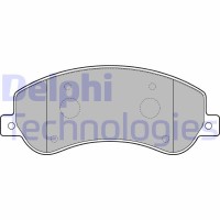 LP2257 DELPHI Комплект гальмівних колодок дисковий гальм