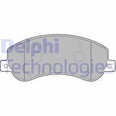 LP2257 DELPHI Комплект гальмівних колодок дисковий гальм