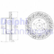 BG4142C DELPHI Гальмівний диск