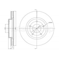 800-1252C CIFAM Гальмівний диск
