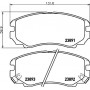 8DB 355 010-991 HELLA КомплеК т гальмівних колодок, дискове гальмо