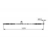 1 987 482 898 BOSCH Тросик, cтояночный тормоз