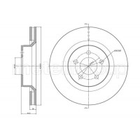 800-1593C CIFAM Гальмівний диск