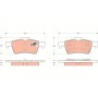 GDB1469 TRW Комплект гальмівних колодок дисковий гальм